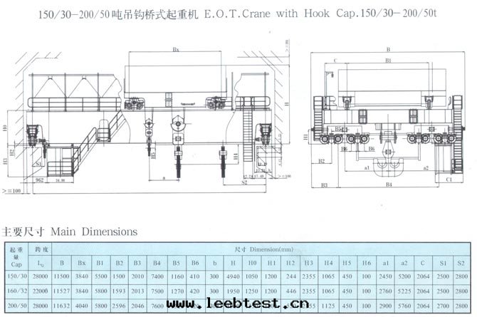QD型5-350吨(dūn)吊鈎橋(qiáo)式起(qǐ)重機(jī)